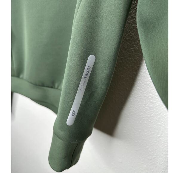 Alphatauri Olive Green Round Neck Long Sleeve Sweatshirt S - Picture 4 of 16